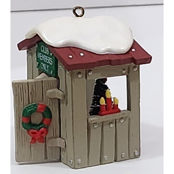 Hallmark Collectors Club Membership Christmas Ornament OUR CLUBHOUSE 1988 VTG - Picture 4 of 5